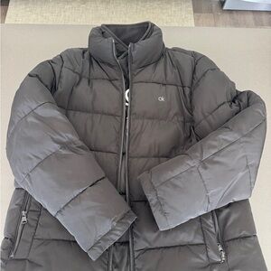 Calvin Klein Charcoal Puffer Coat